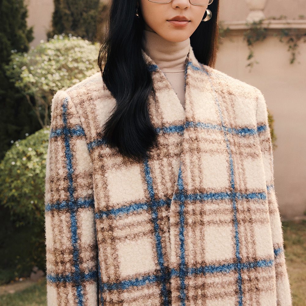 Bridget Straight Wool Trench Coat