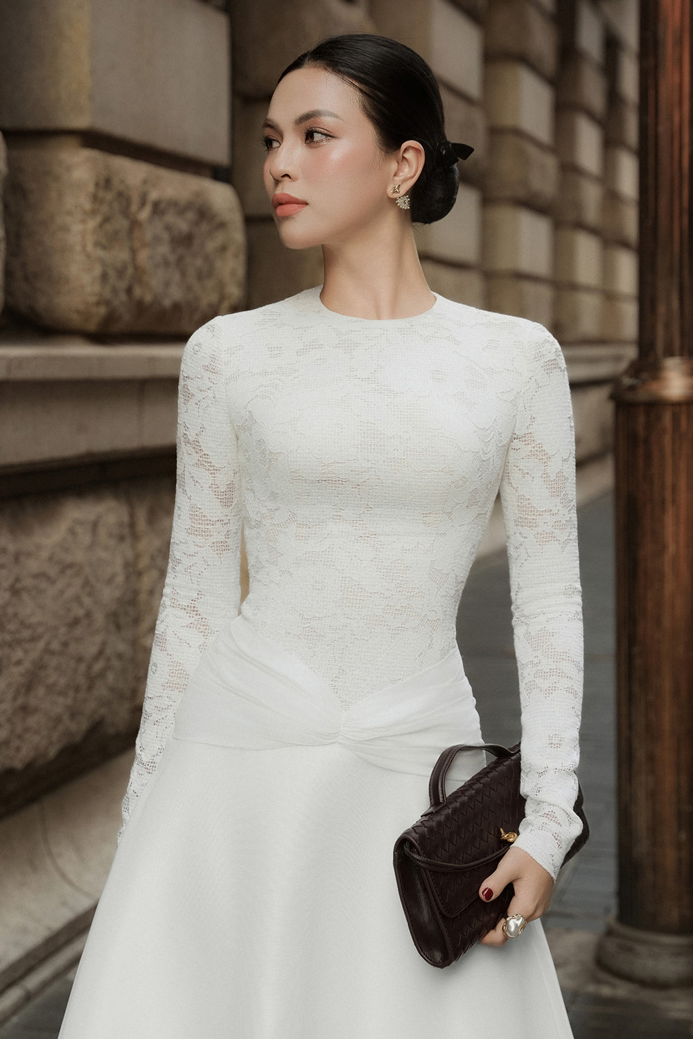 Amour A-line Maxi Dress White / S