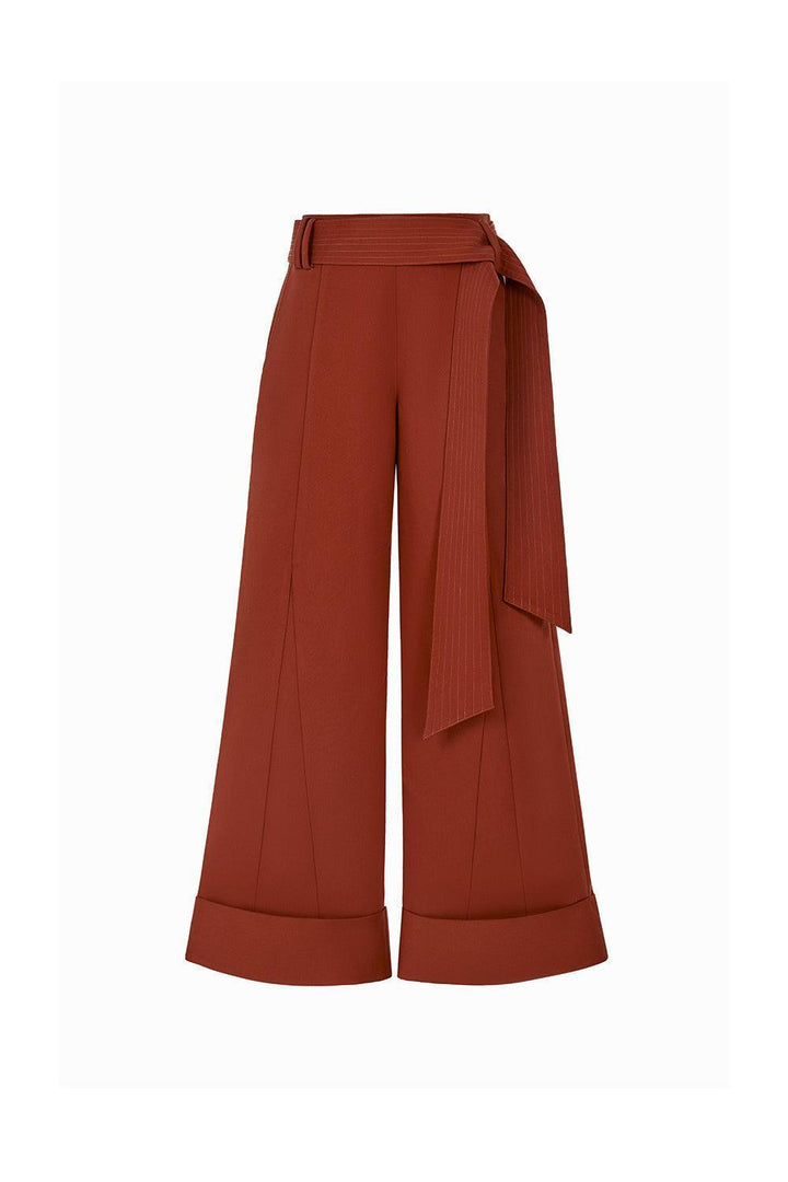 Chieu Straight Wide Leg Khaki Floor Length Pants - MEAN BLVD