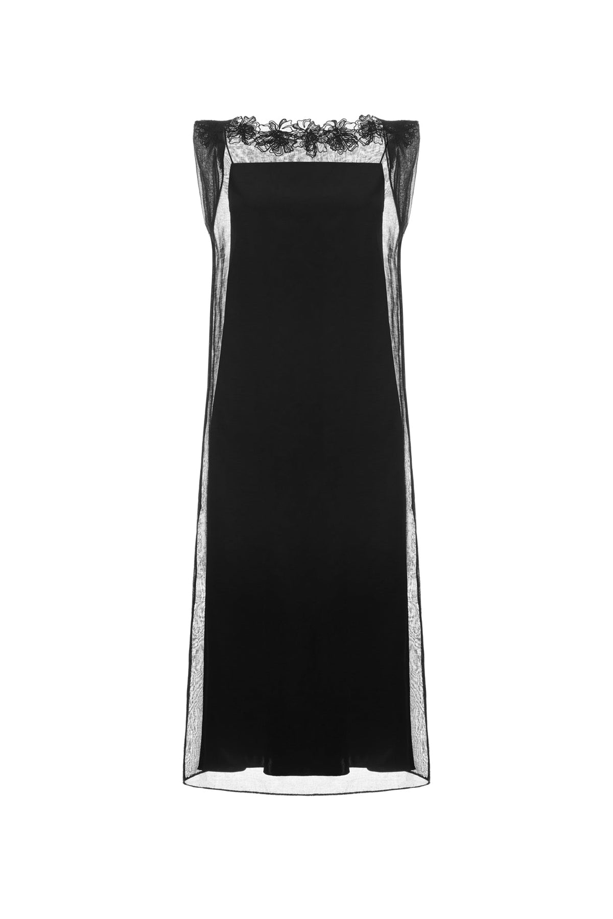 Ivy Boat Applique Midi Dress