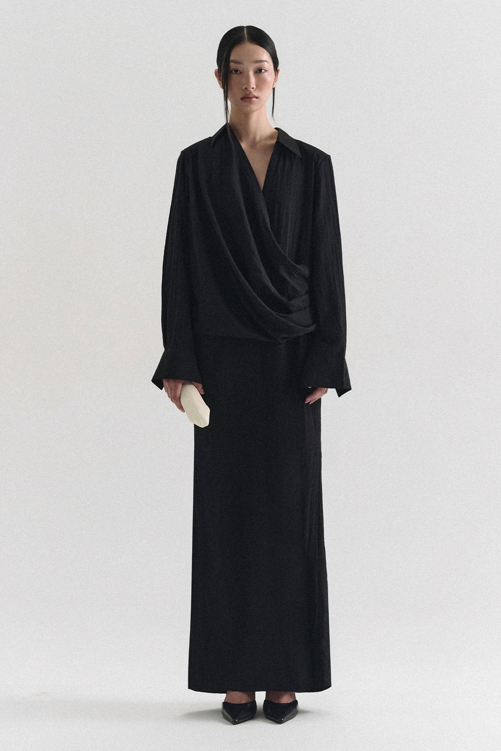 Nima Draped Maxi Dress