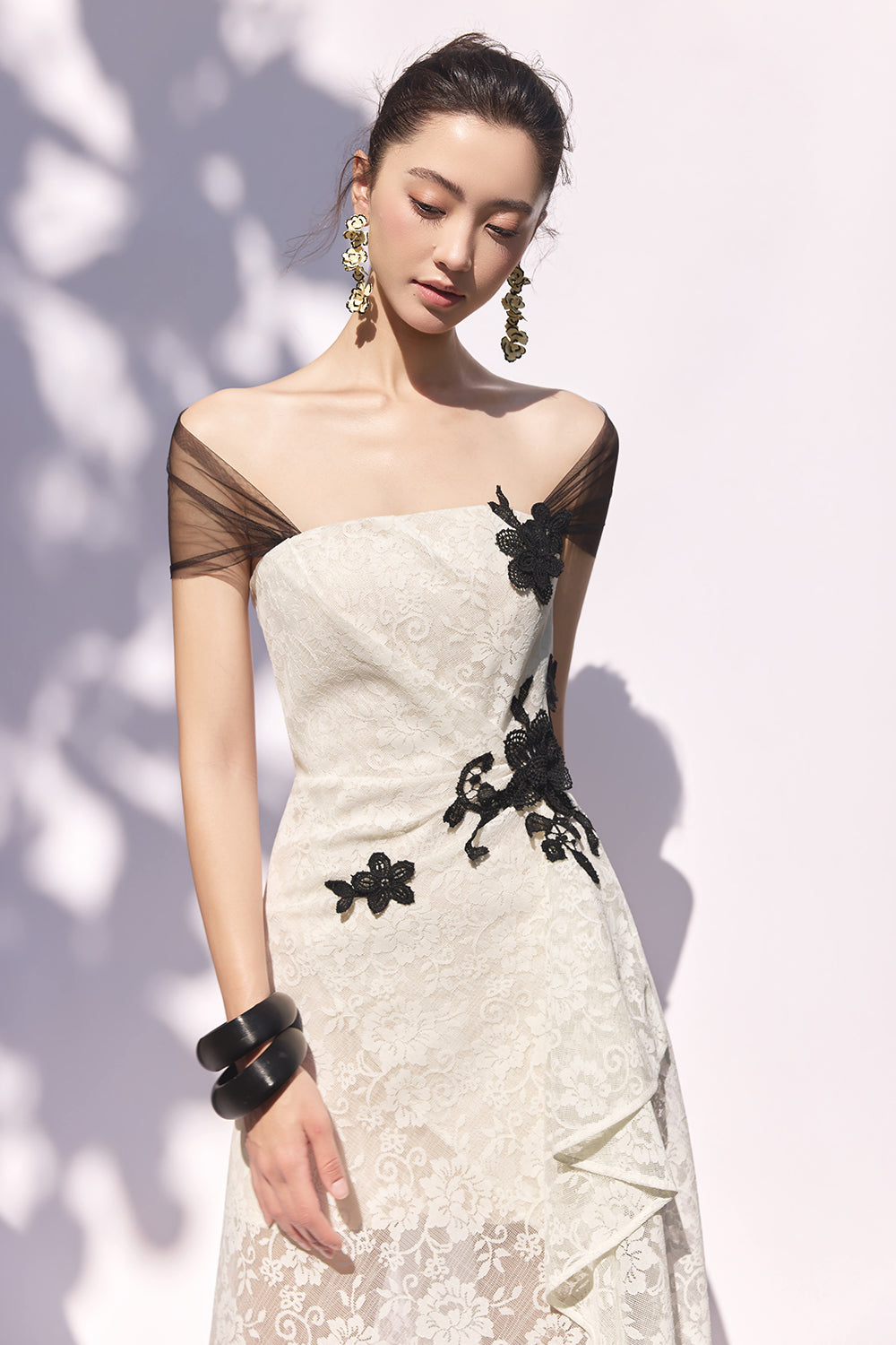 Talia Asymmetric Midi Dress