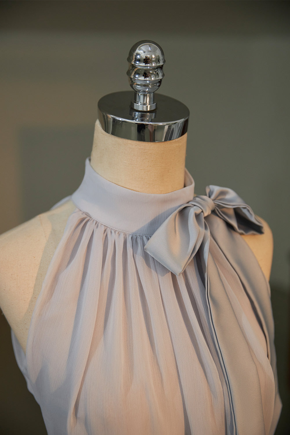 Tyla Halter Sleeveless Organza Top
