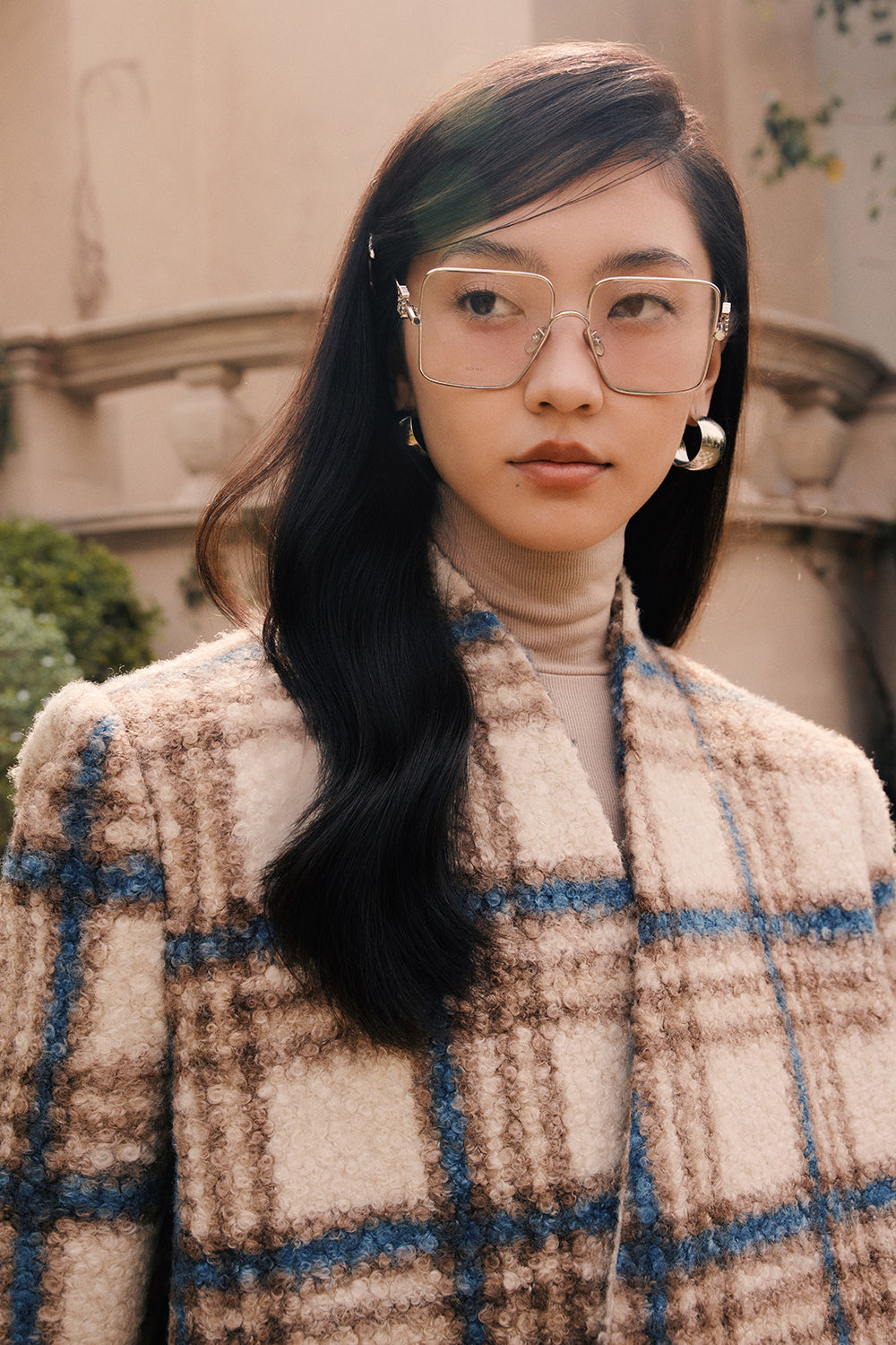 Bridget Straight Wool Trench Coat