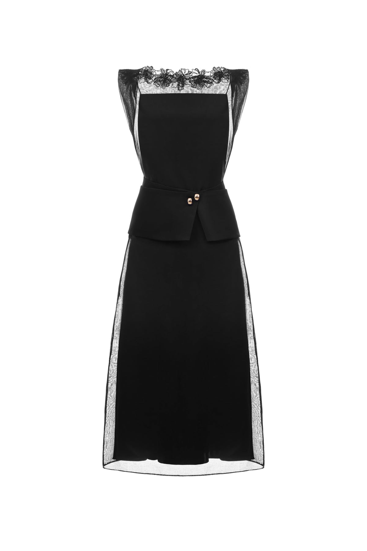 Ivy Boat Applique Midi Dress