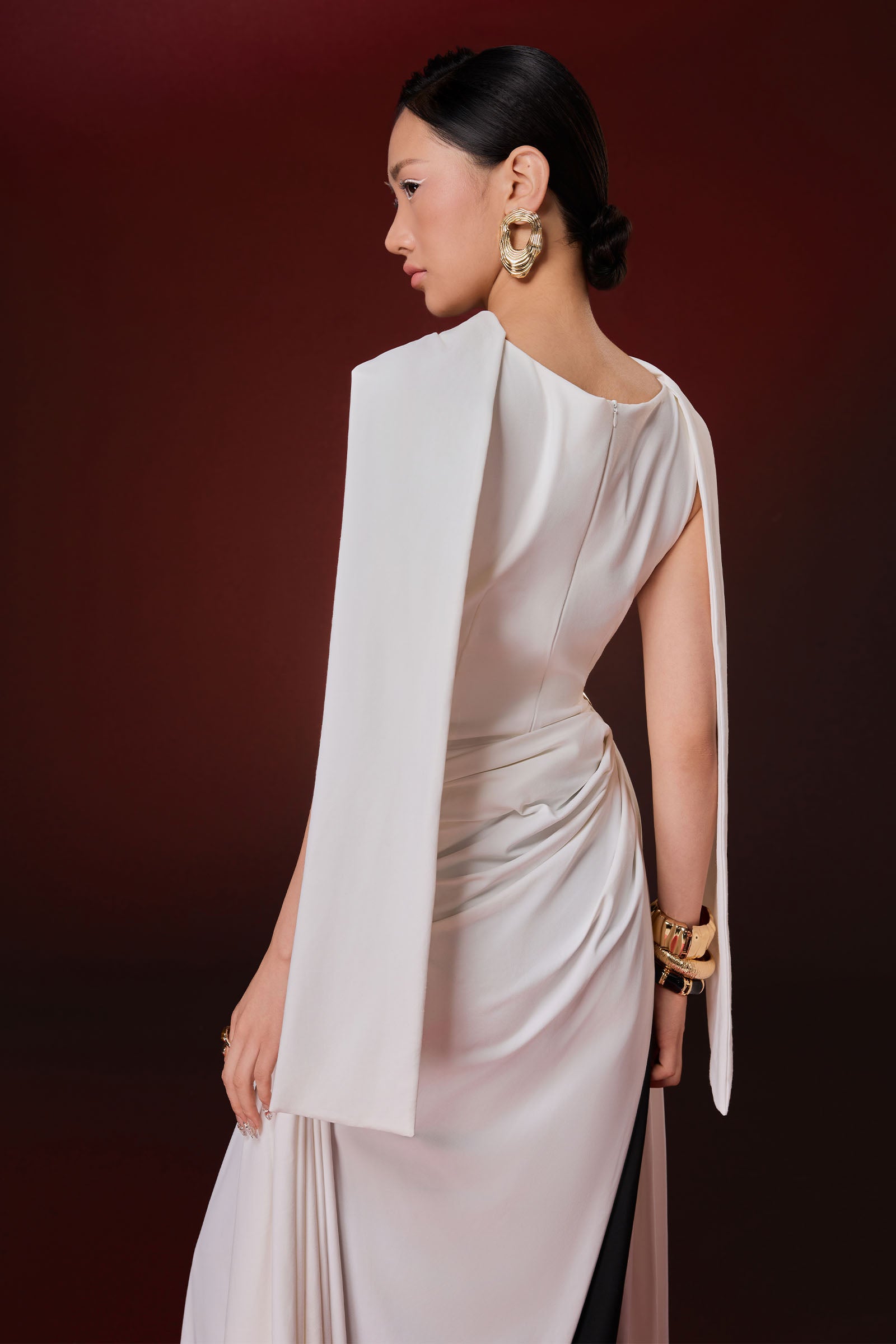 Maison Draped Ao Dai Set