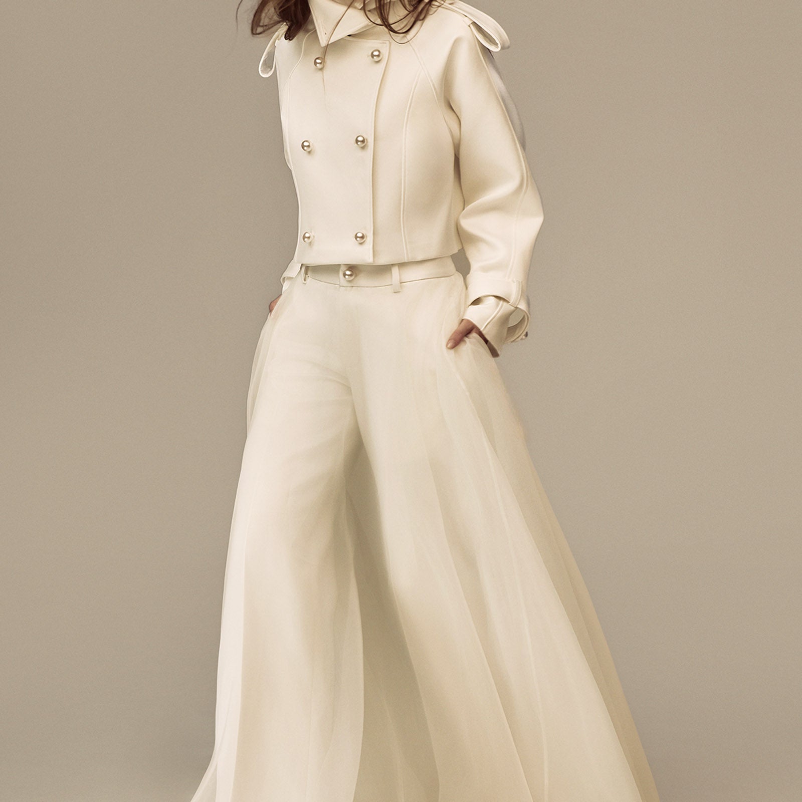 Solace Straight Organza Pants