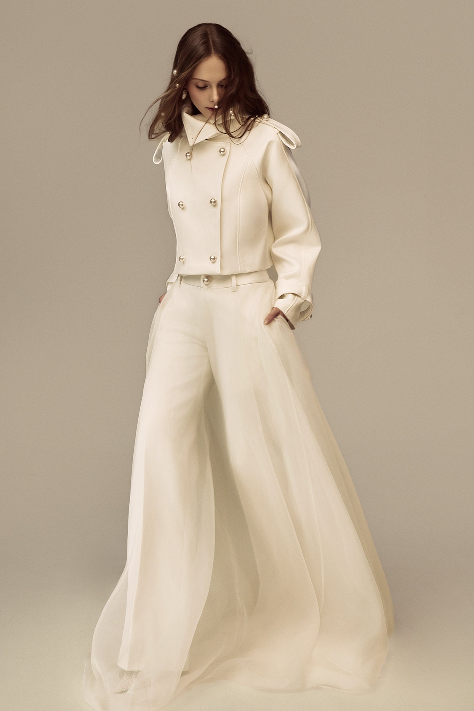 Solace Straight Organza Pants