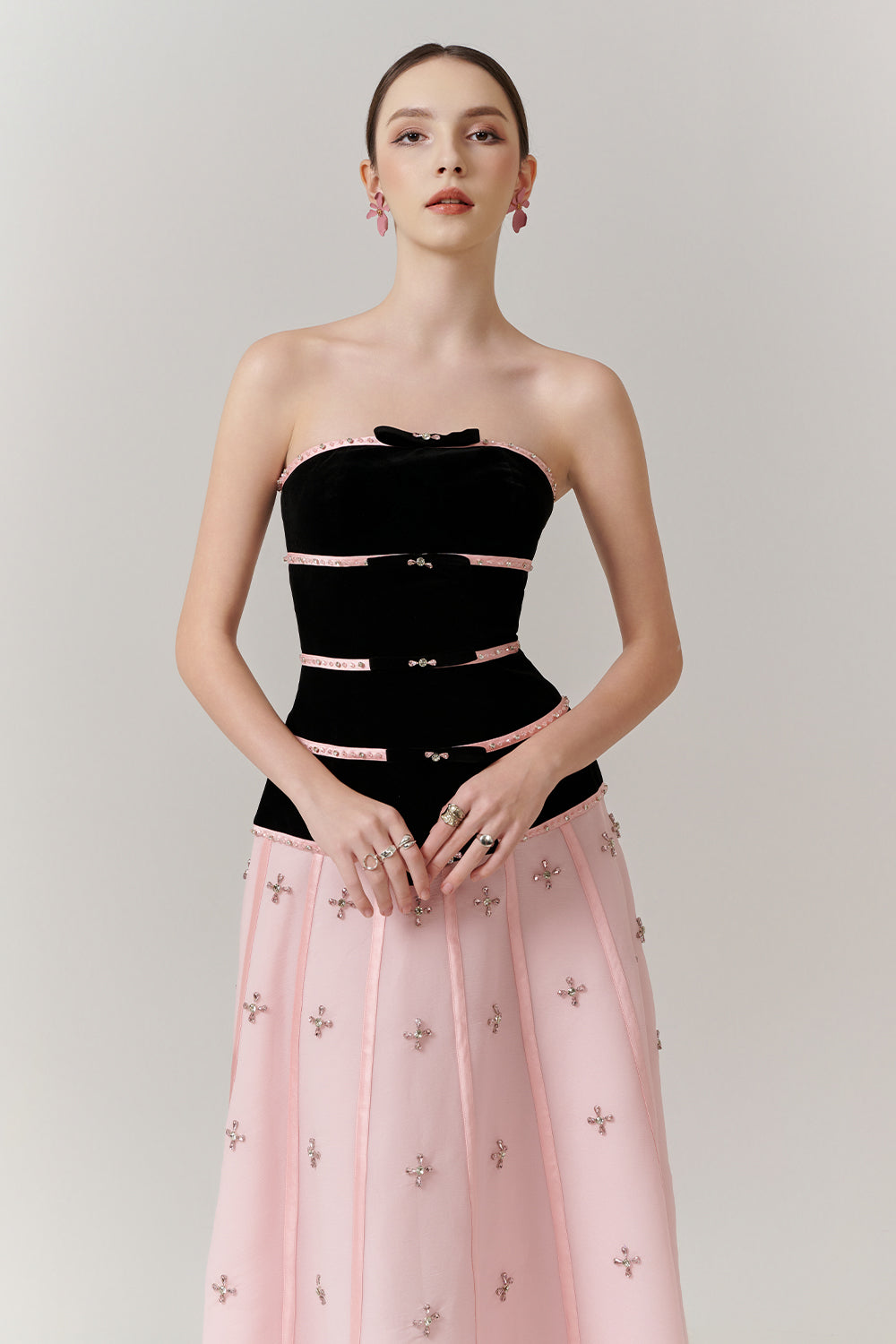 Valencia Sweetheart Bead Maxi Dress