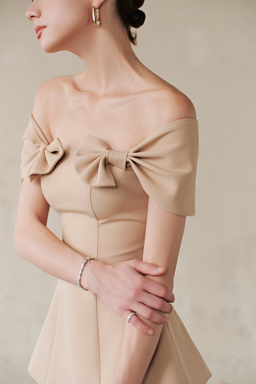 Seren Peplum Draped Top