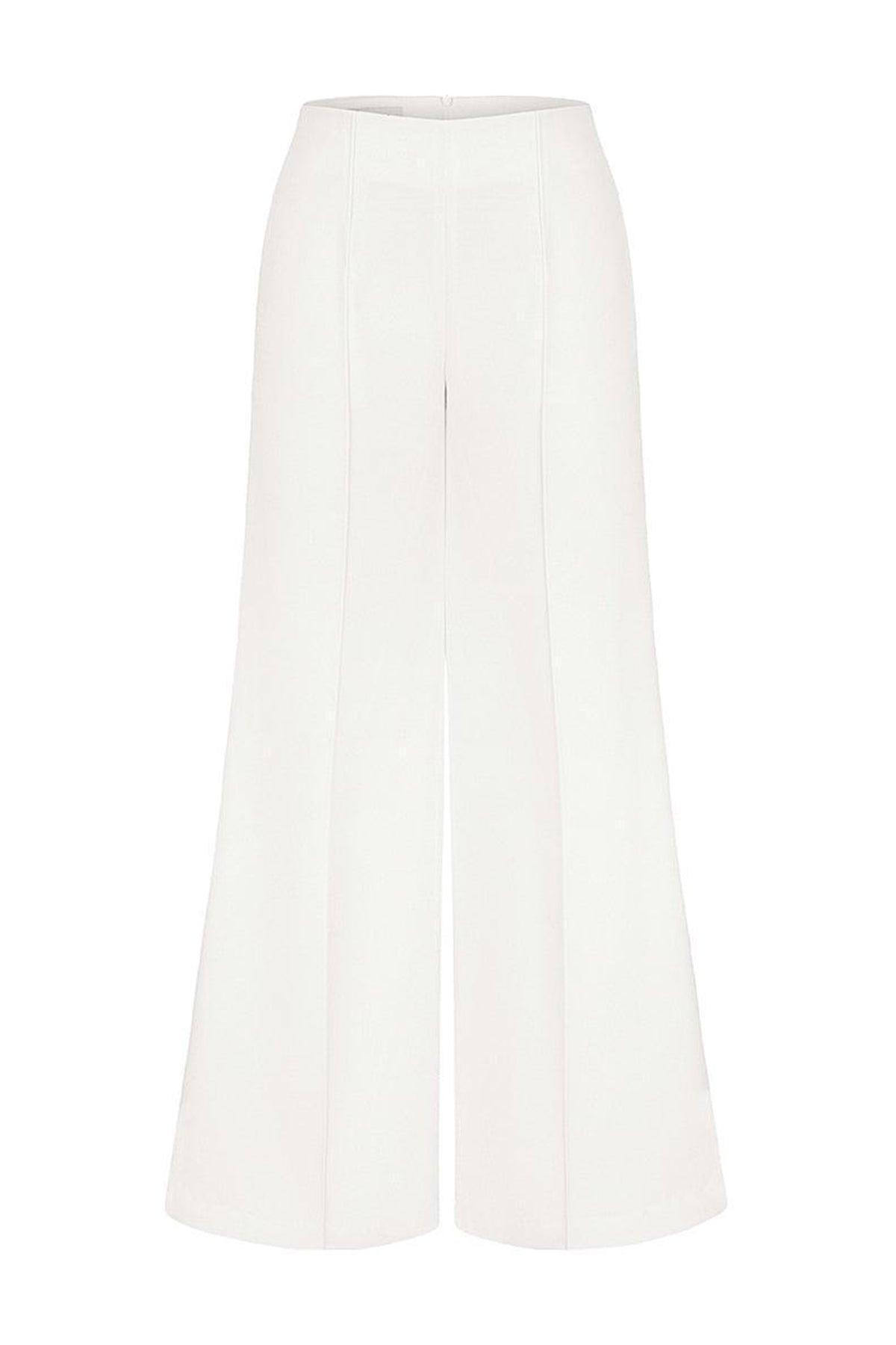 Glory Flared Ribbed Polycotton Floor Length Pants