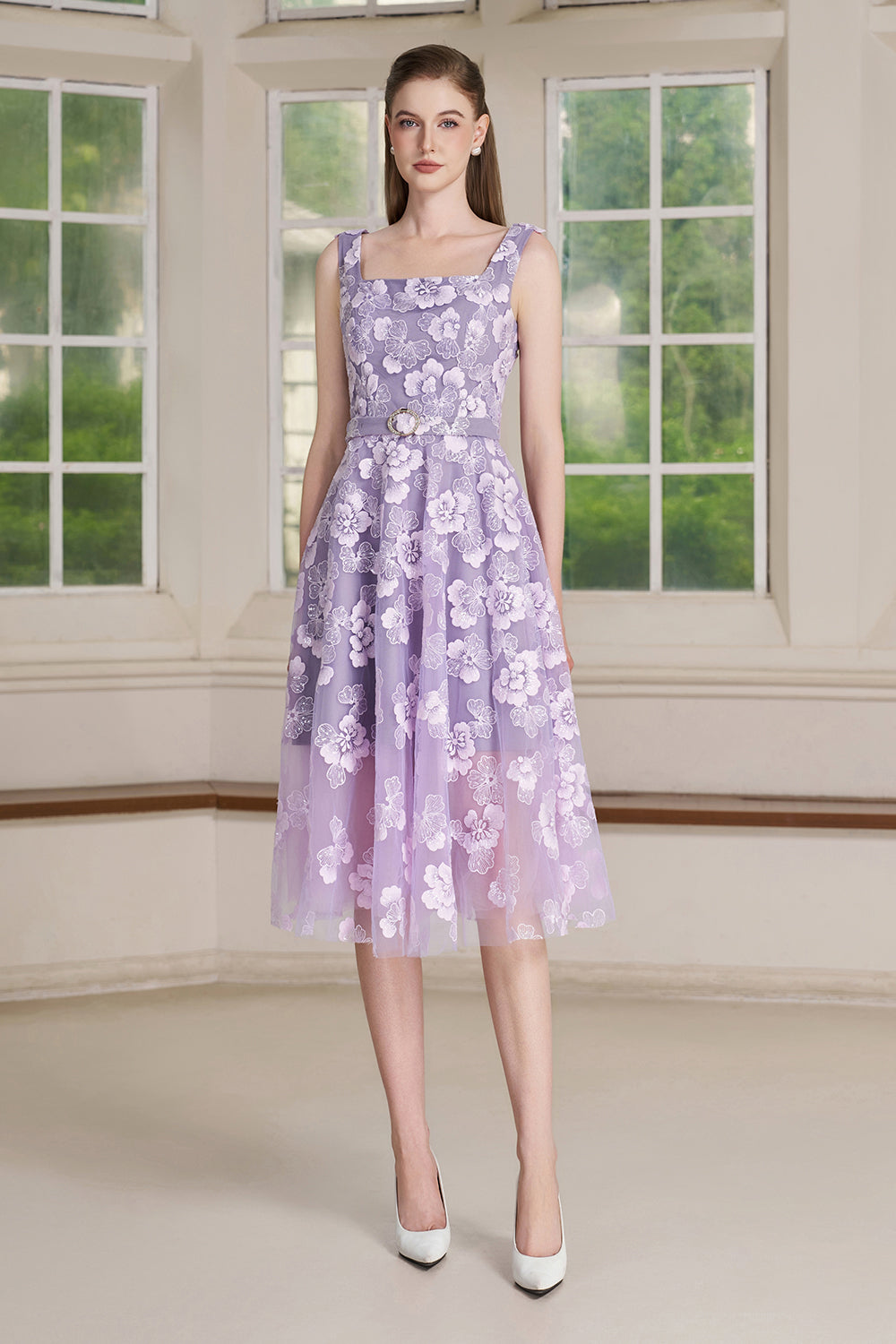 Ryn Applique Midi Dress