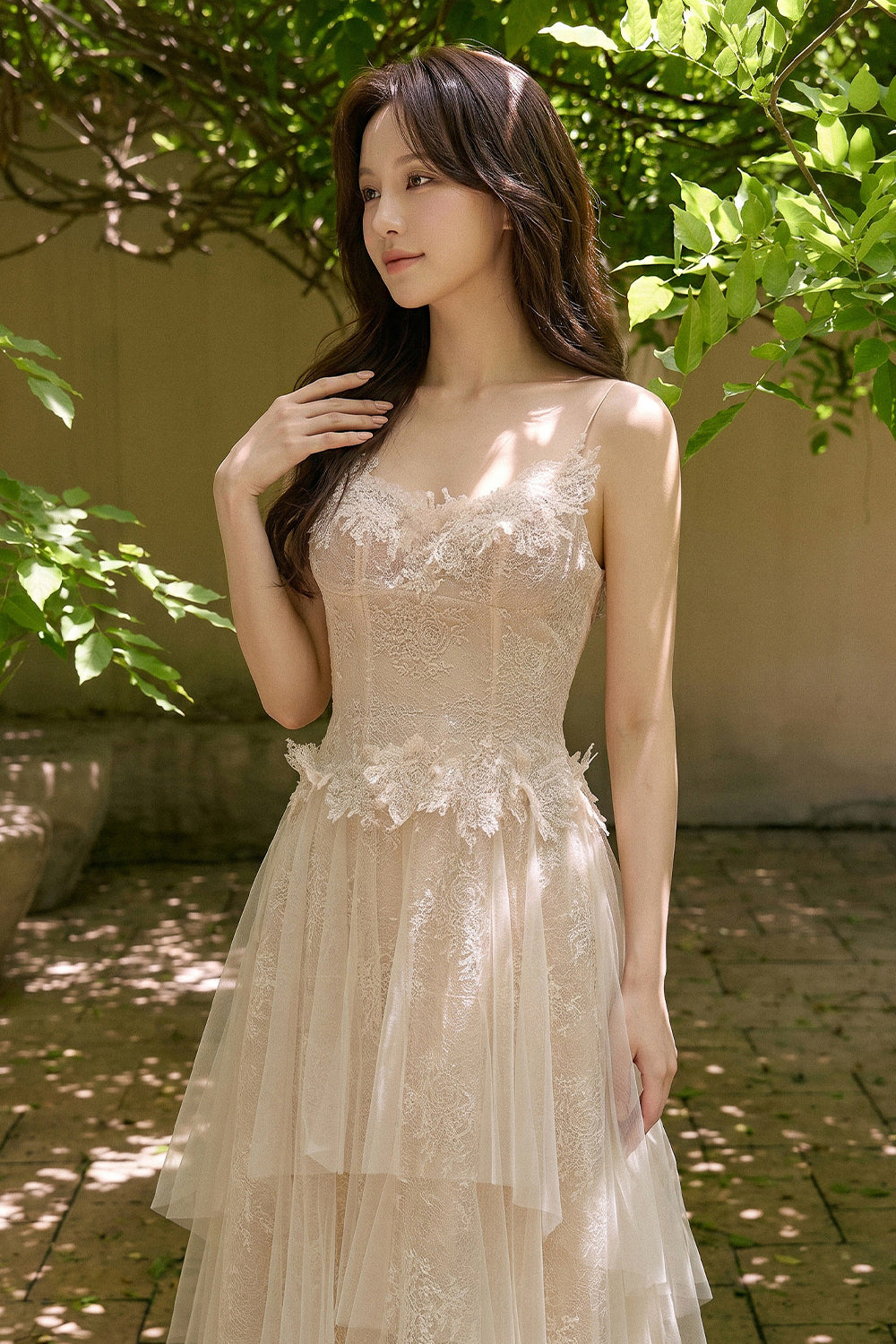 Genevieve Applique Midi Dress