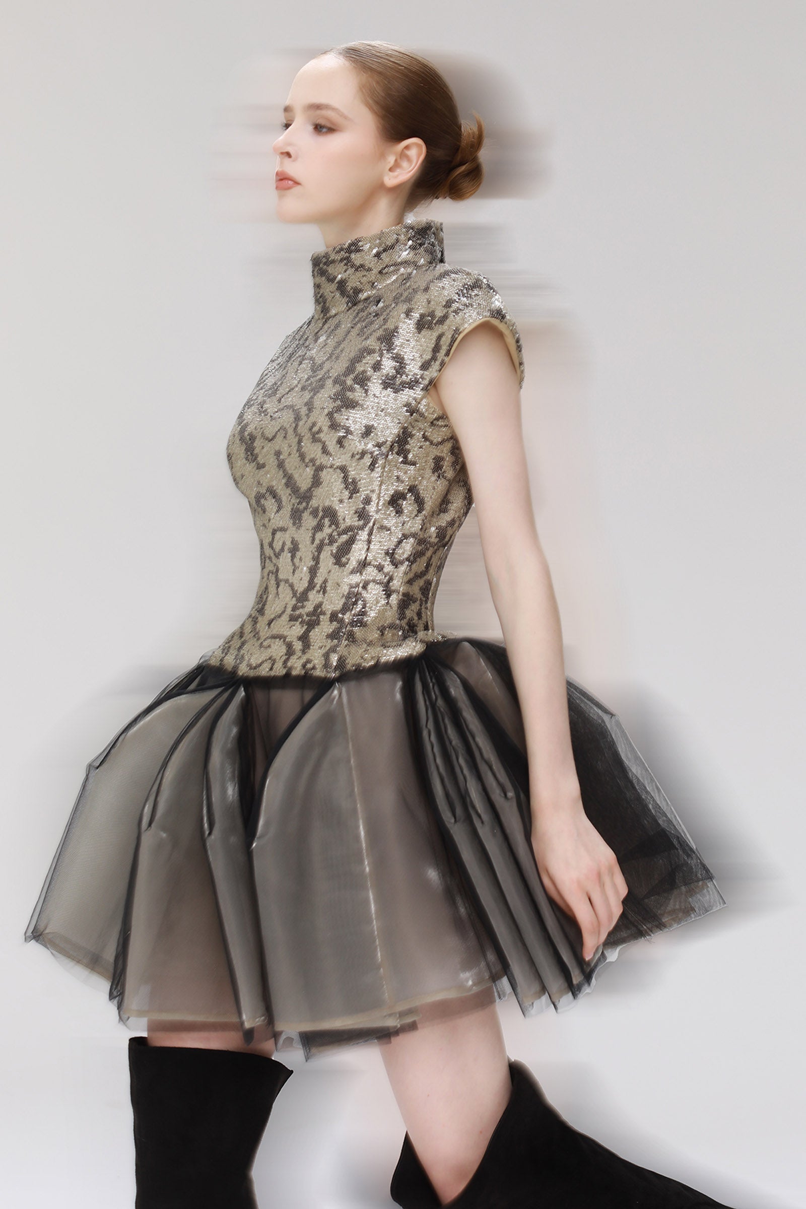 Aeon Turtle Neck Mini Dress