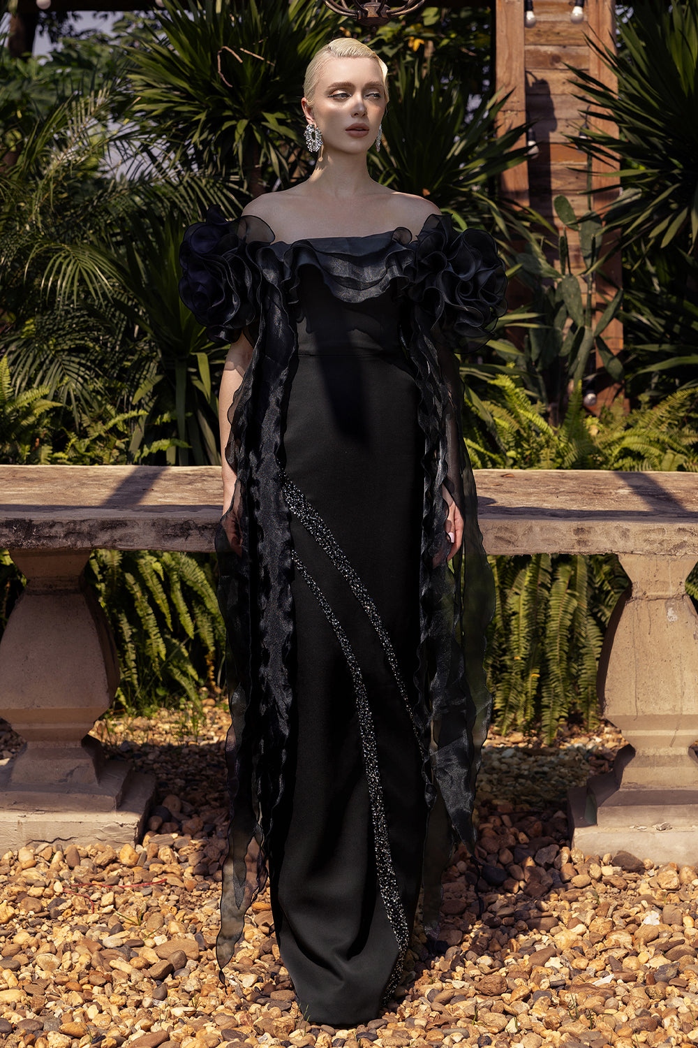 Soraya Butterfly Sleeve Maxi Dress