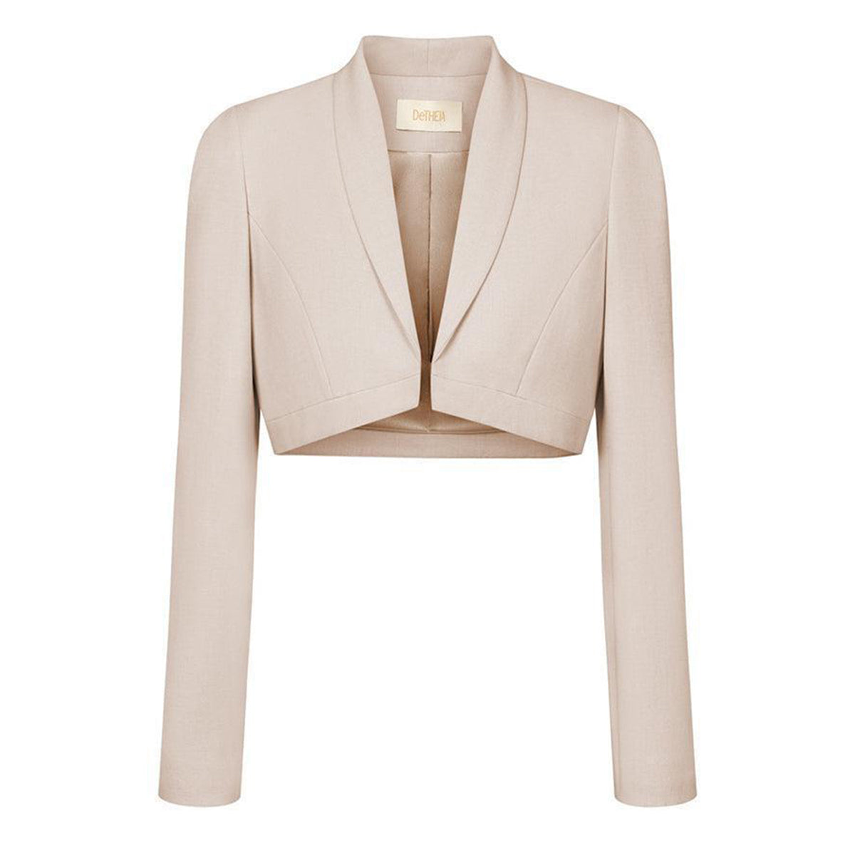 Elizabeth Cropped Shawl Lapel Polycotton Jacket