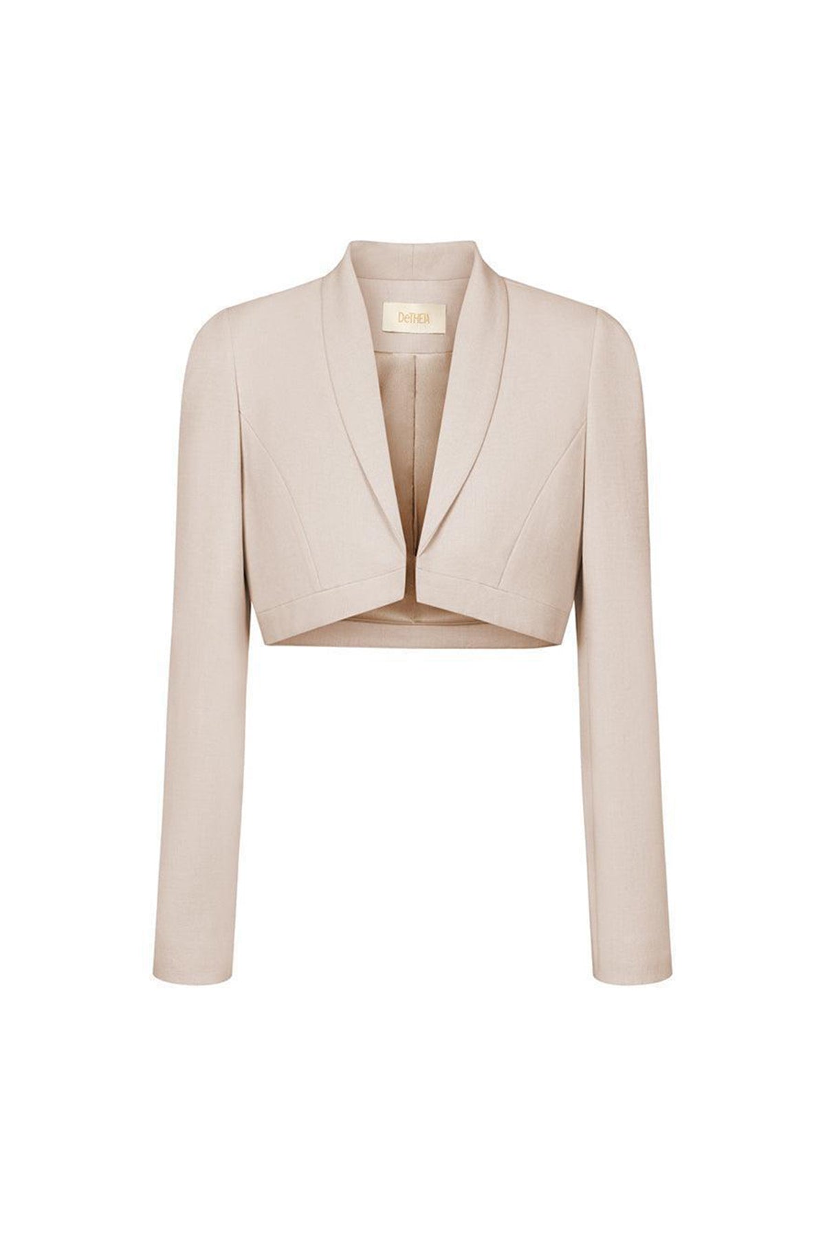 Elizabeth Cropped Shawl Lapel Polycotton Jacket