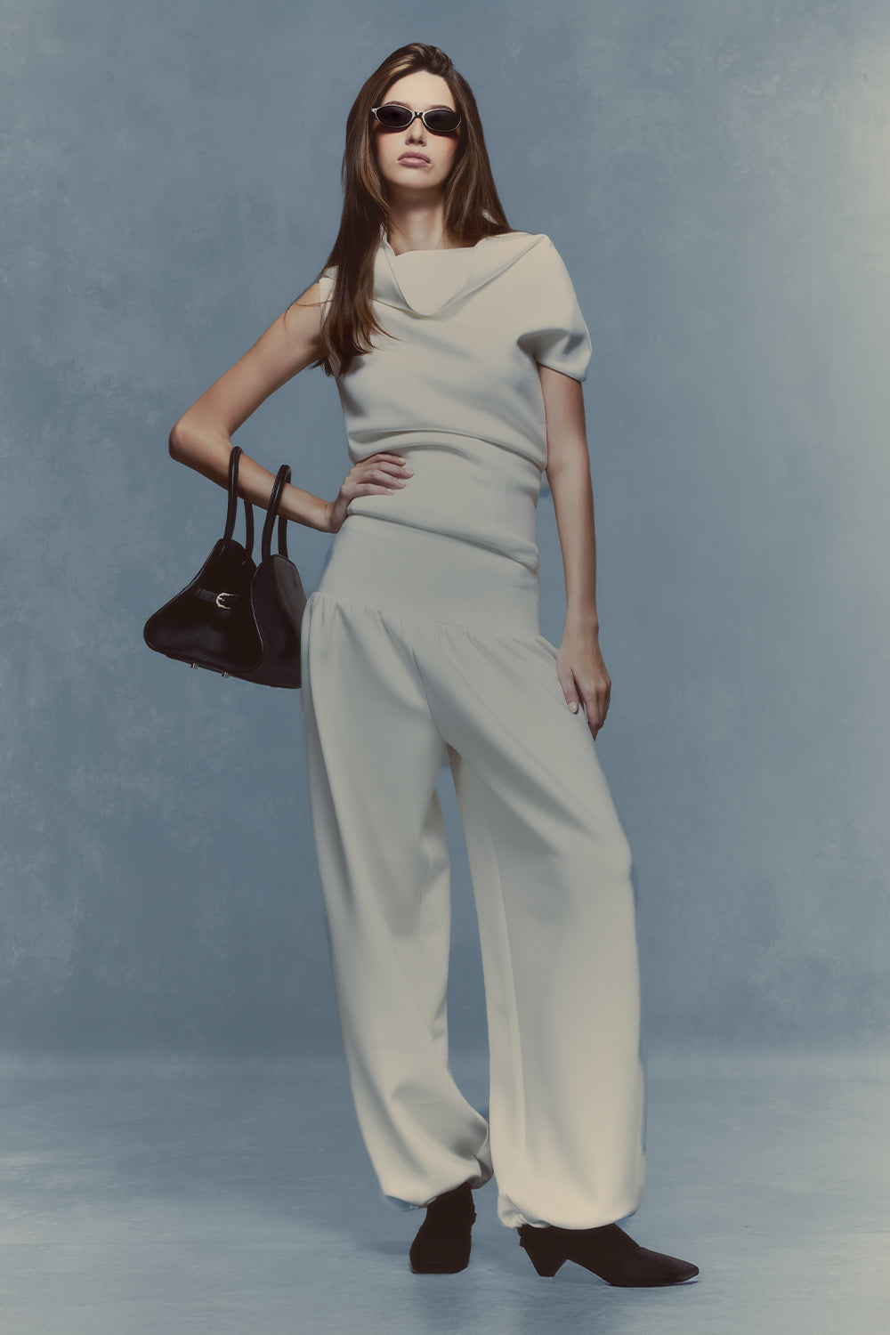 Sina Asymmetric Sleeve Top