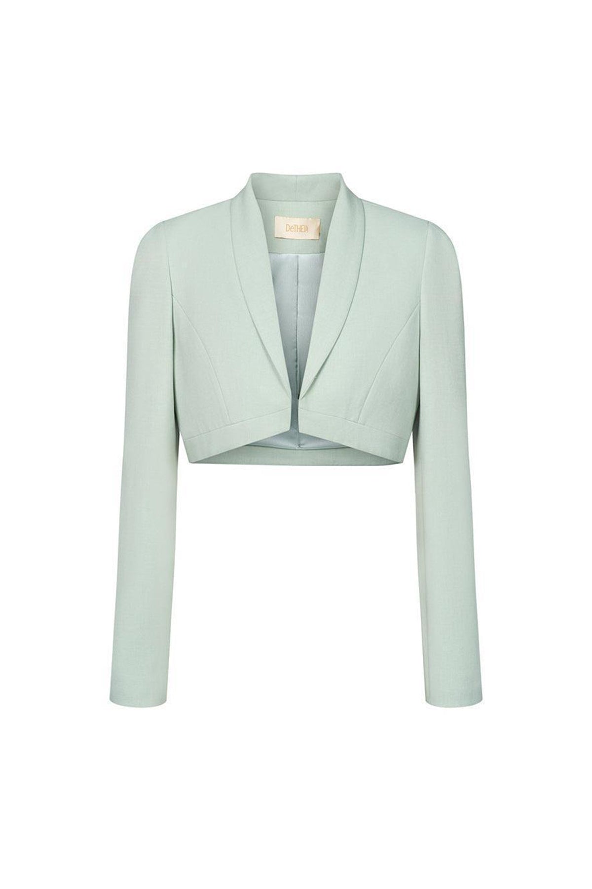 Elizabeth Cropped Shawl Lapel Polycotton Jacket