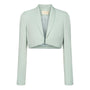 Elizabeth Cropped Shawl Lapel Polycotton Jacket