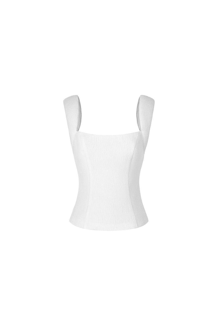 Linh Nga Bodycon Sleeveless Ribbed Cotton Top - MEAN BLVD