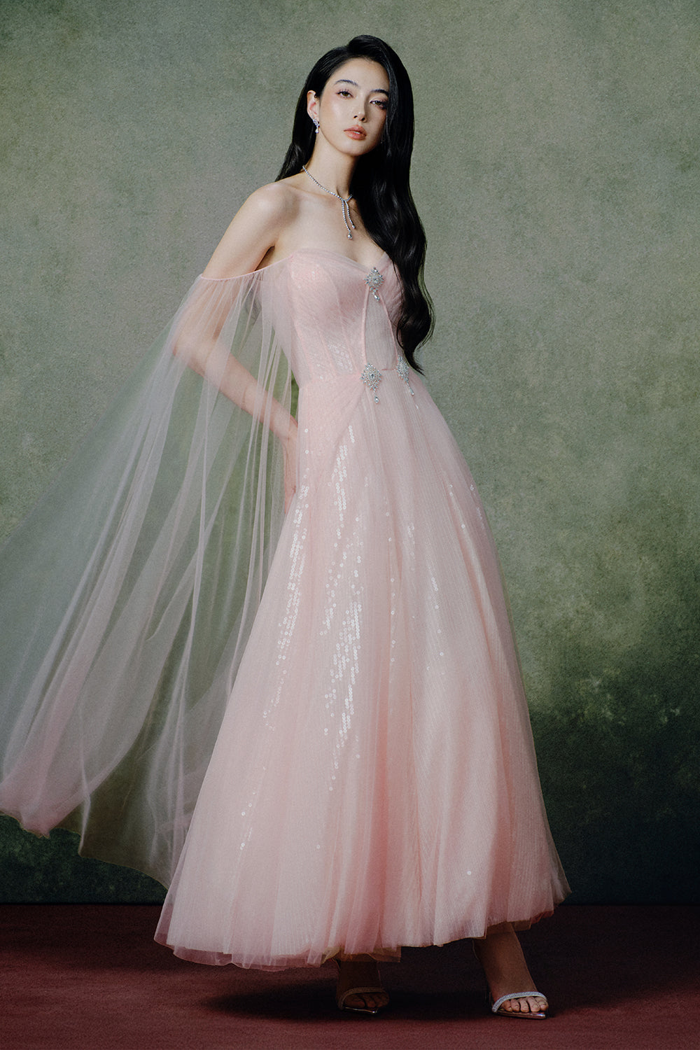 Harmonic Sequin Maxi Dress