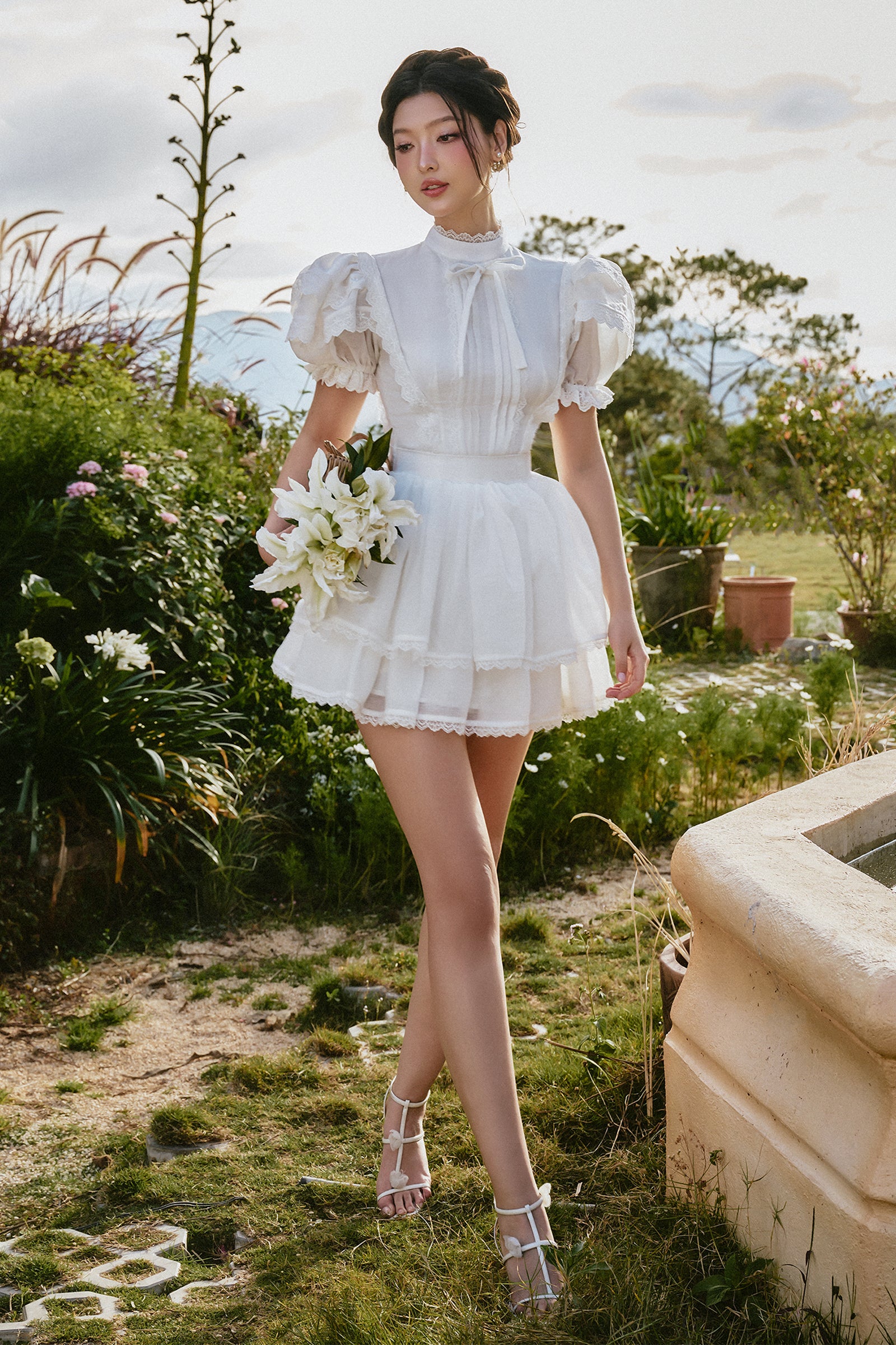 Eloise High Neck Mini Dress