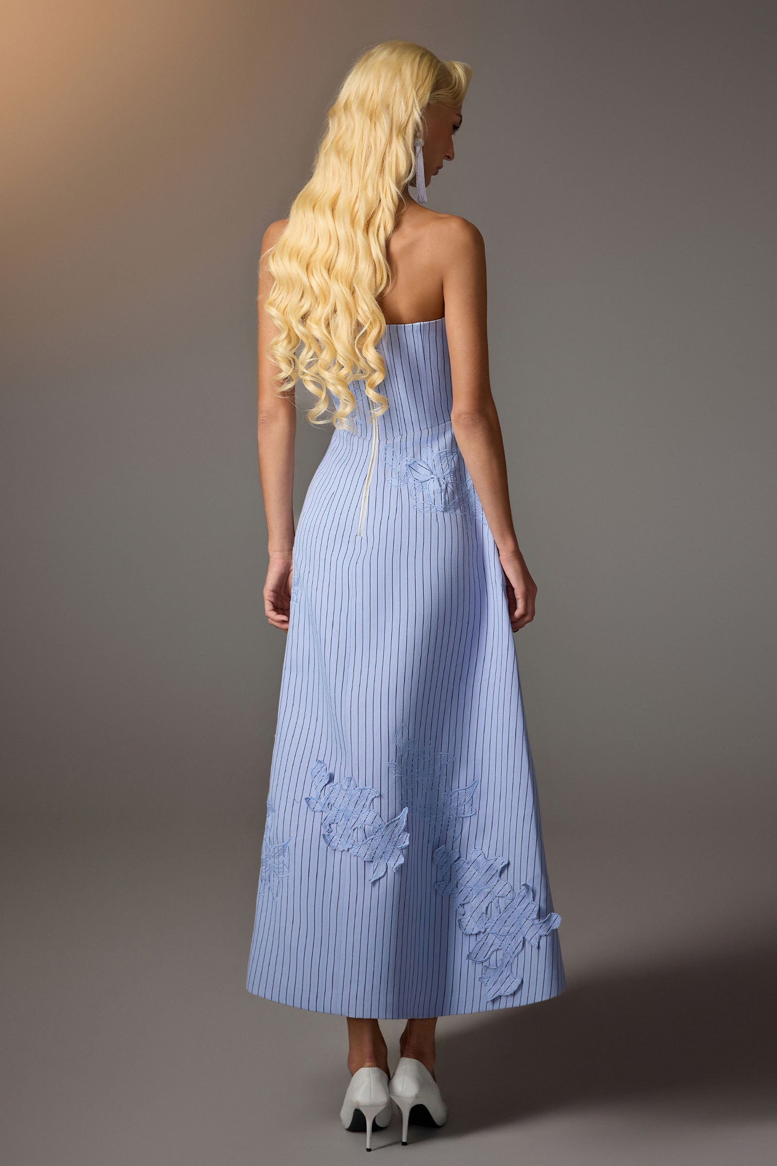 Veya Applique Midi Dress