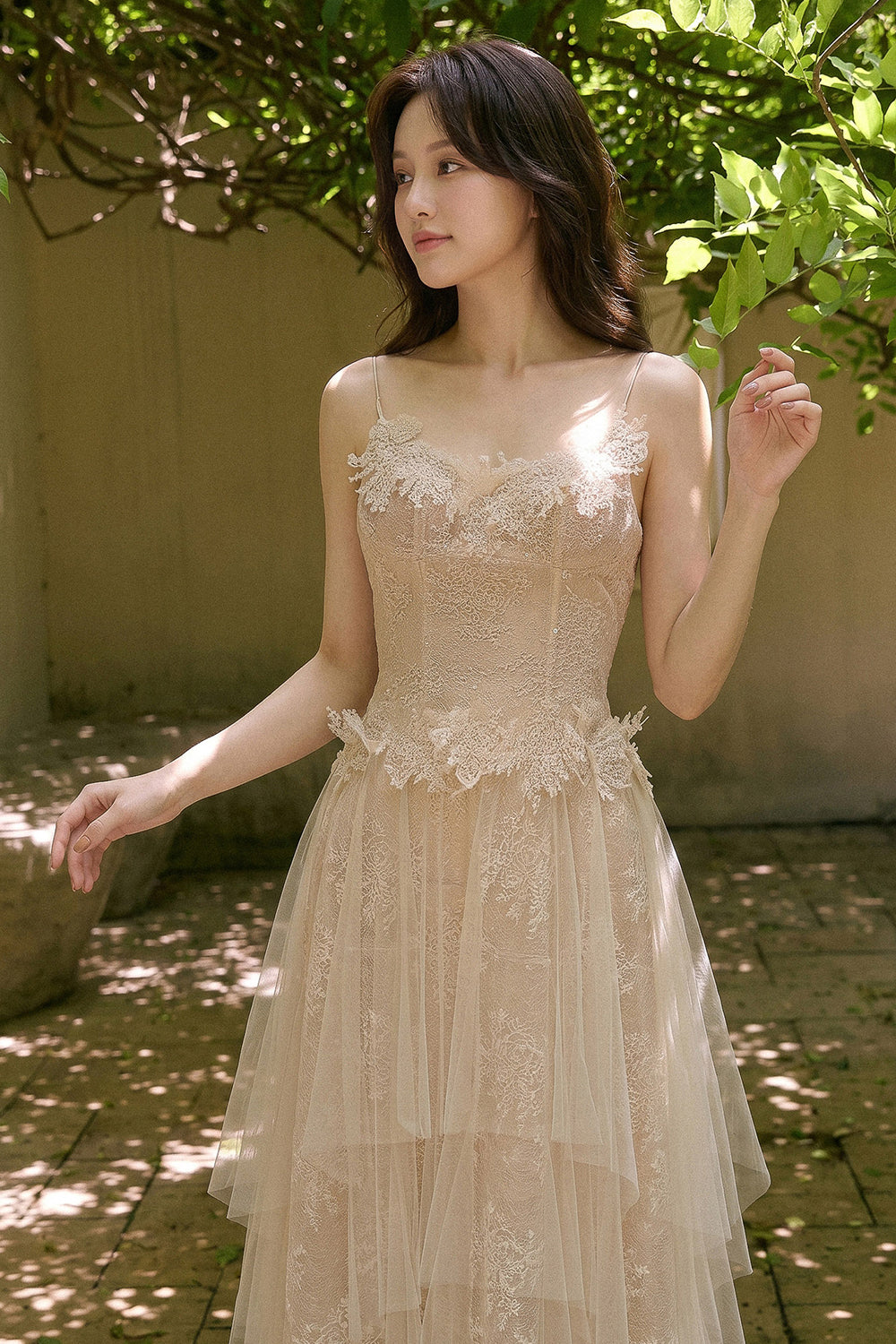 Genevieve Applique Midi Dress