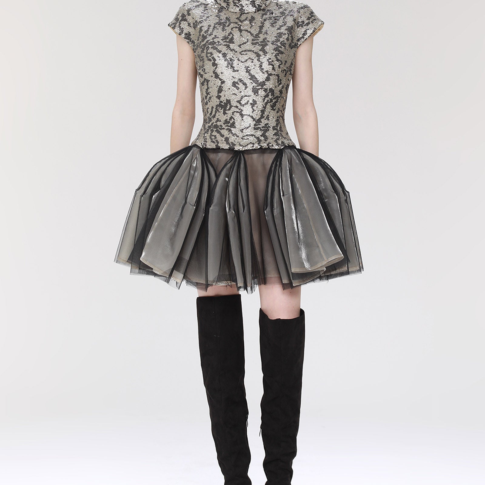 Aeon Turtle Neck Mini Dress