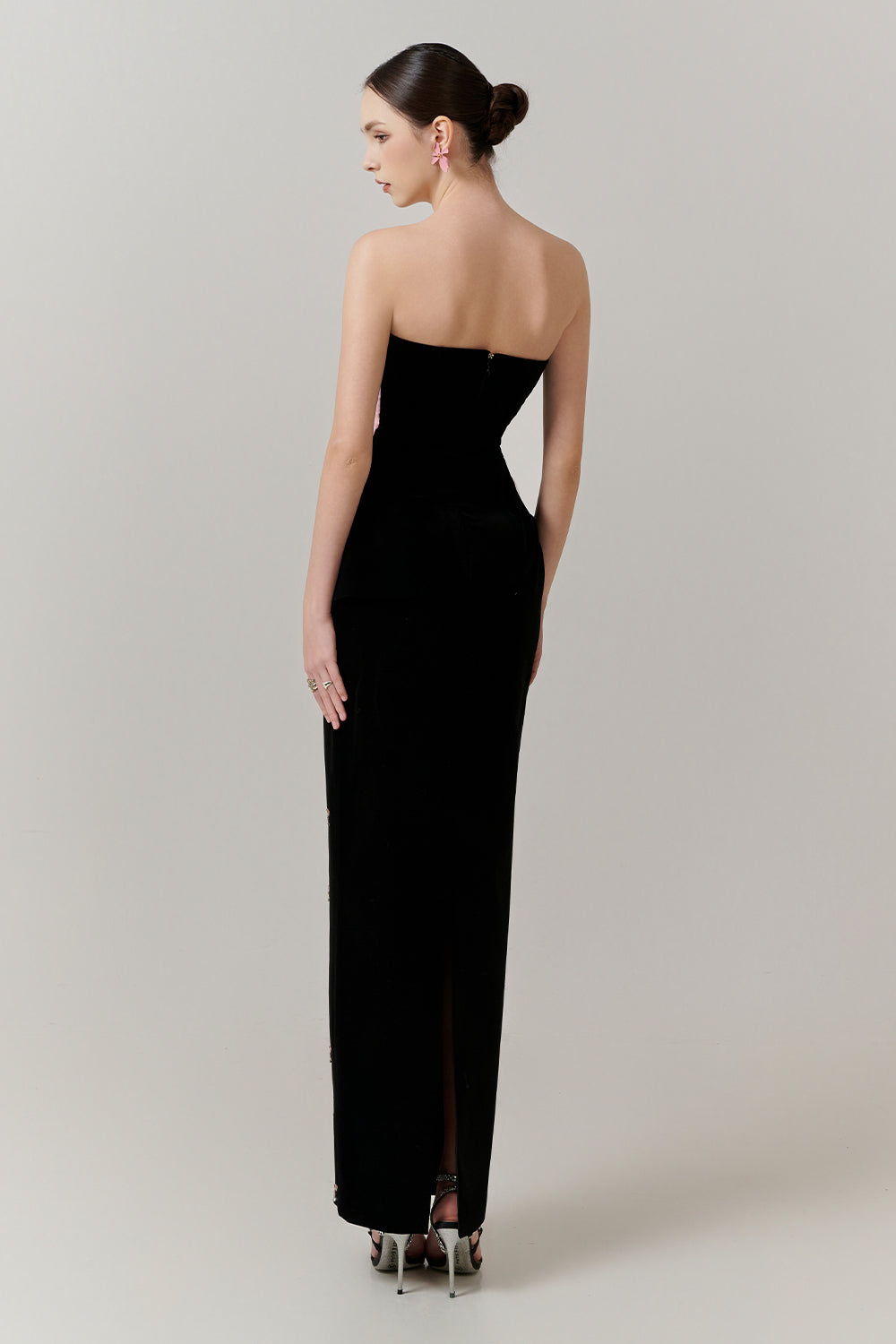 Scarlett Sheath Draped Maxi Dress