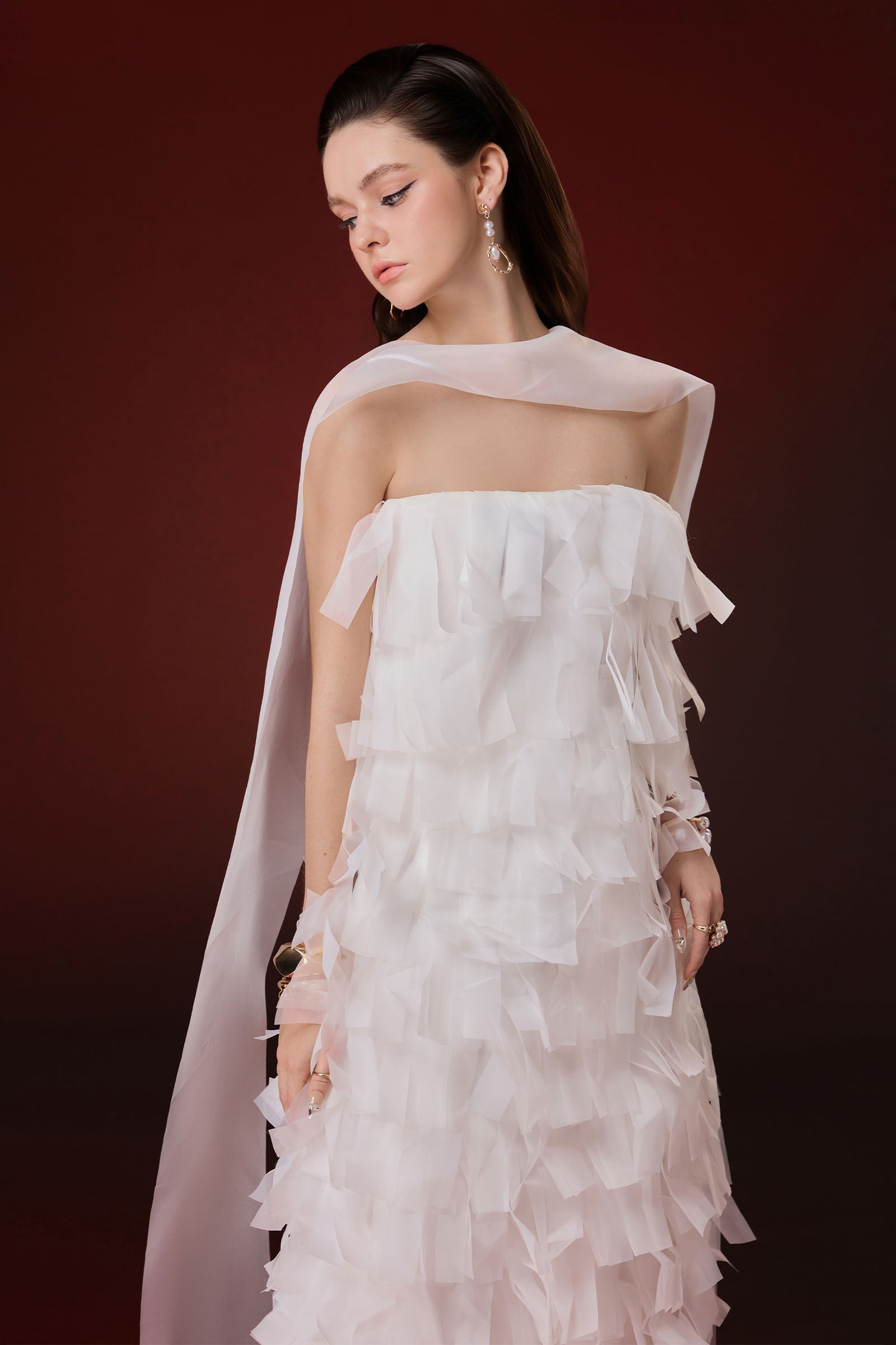 Armani Straight Across Maxi Dress