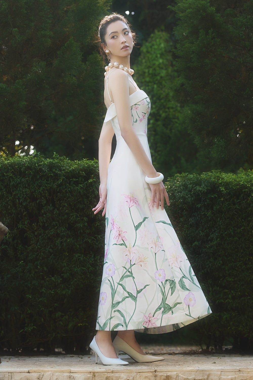 Lily Square Neck Maxi Dress