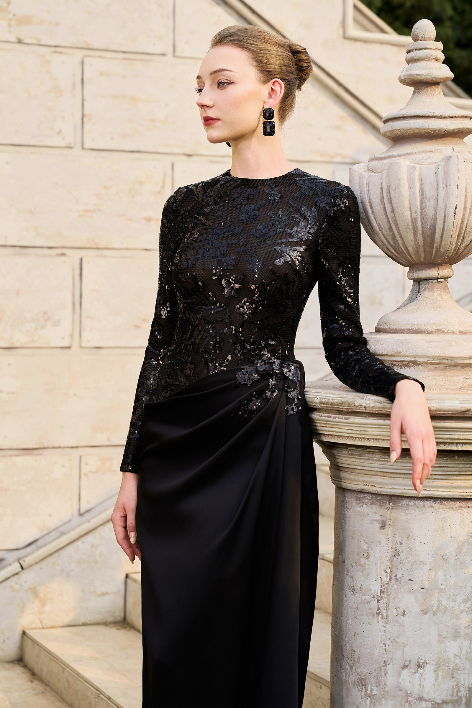 Lucia Draped Maxi Dress