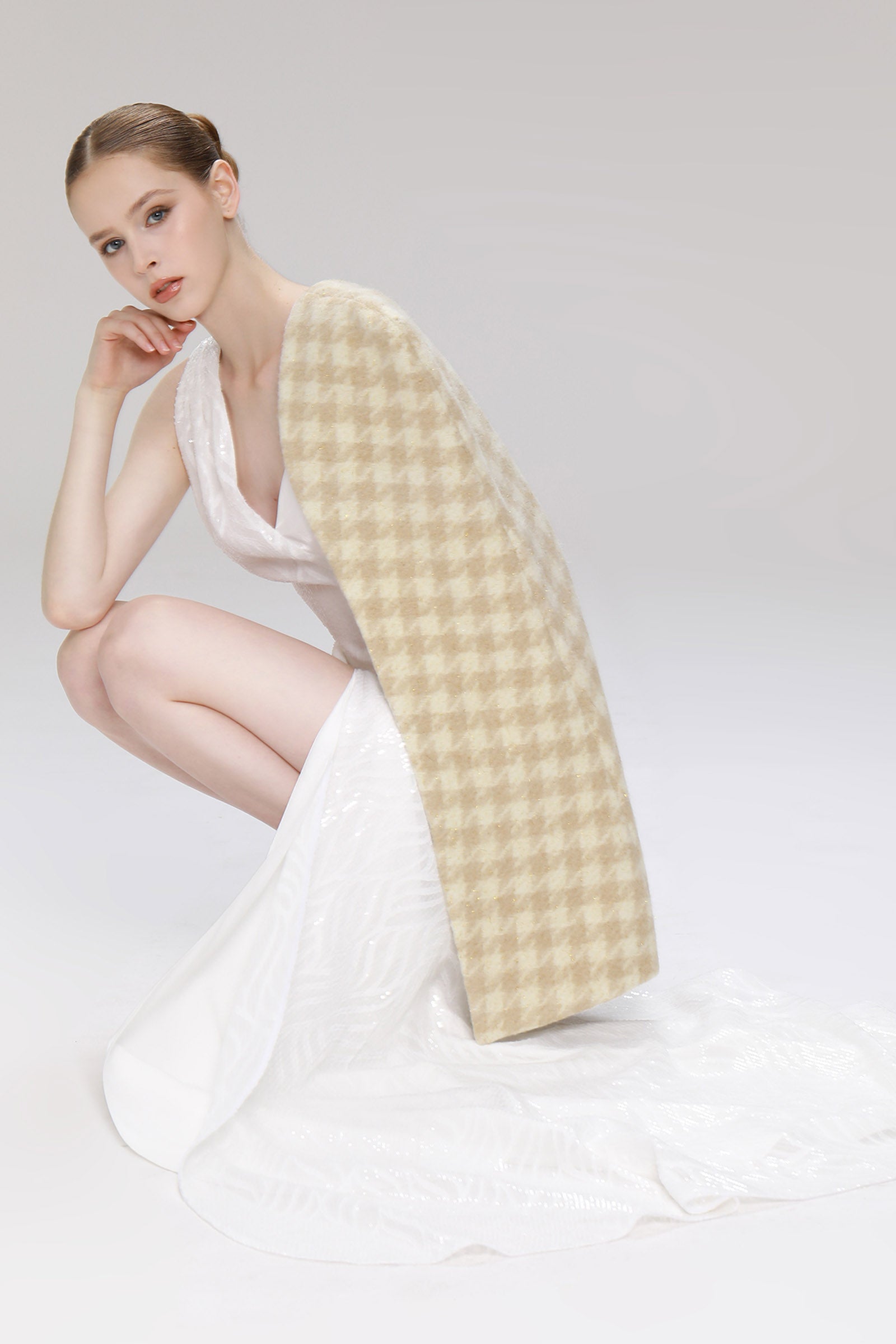 Avaritia Cape Sleeve Maxi Dress