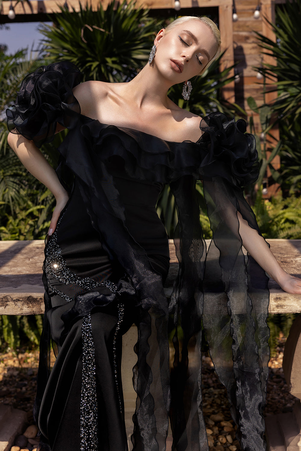 Soraya Butterfly Sleeve Maxi Dress