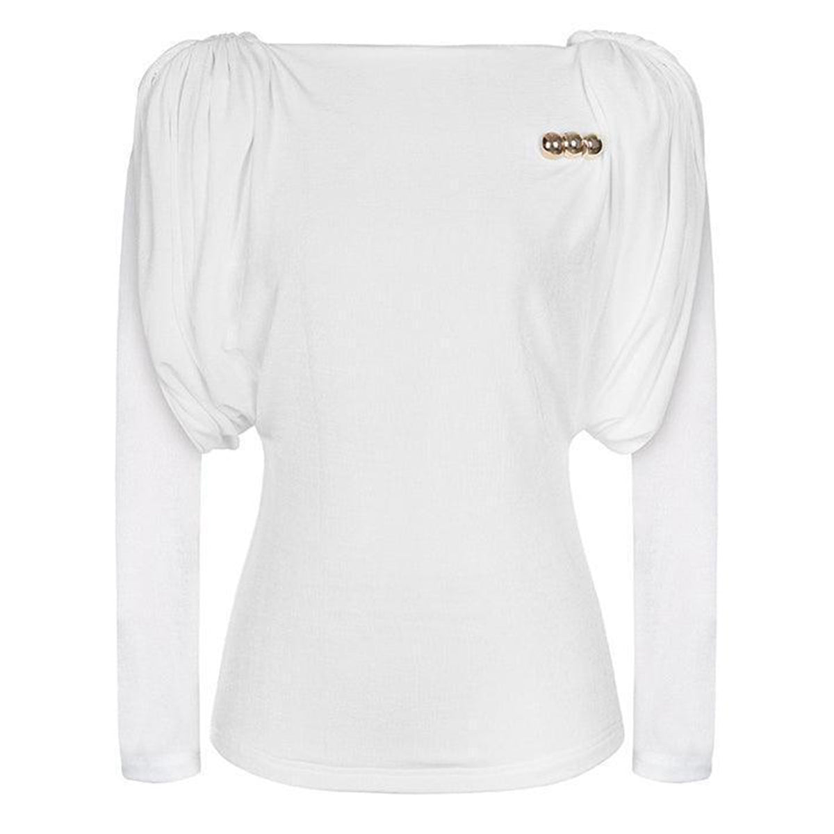 Diva Straight Long Sleeved Knitted Fabric Top