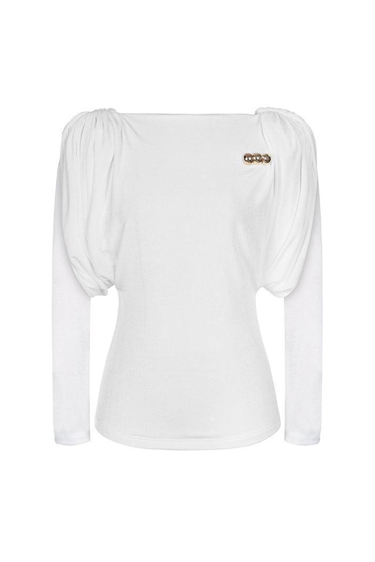 Diva Straight Long Sleeved Knitted Fabric Top