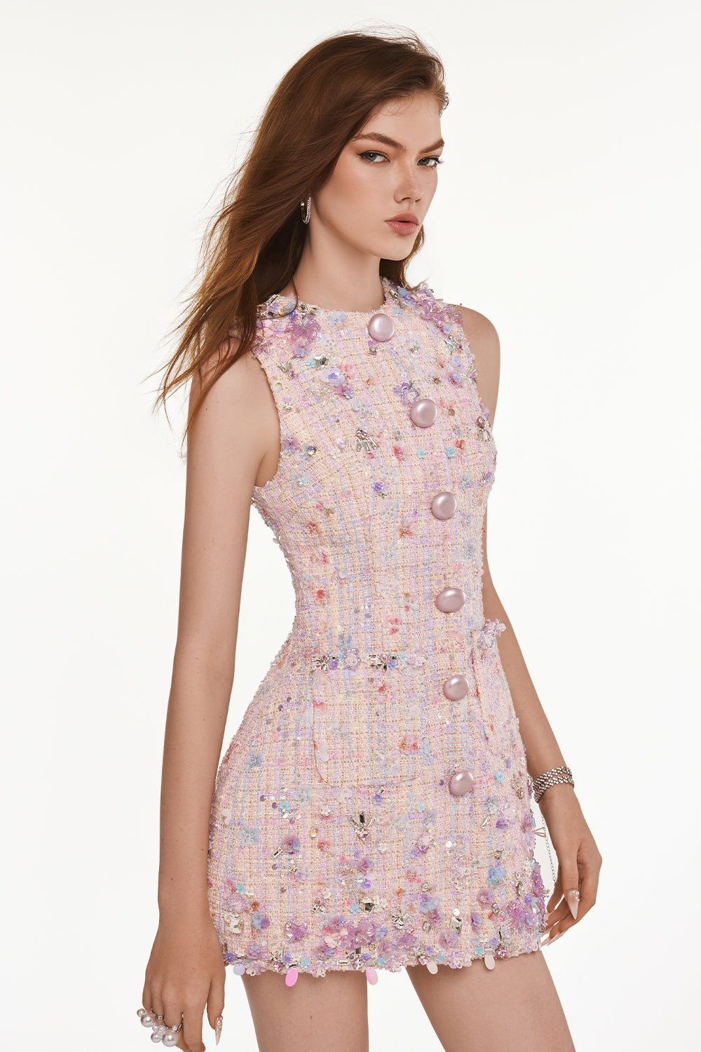 Iris Applique Mini Dress