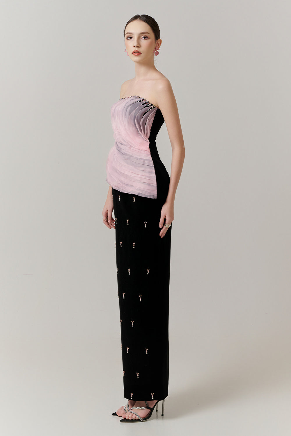 Scarlett Sheath Draped Maxi Dress