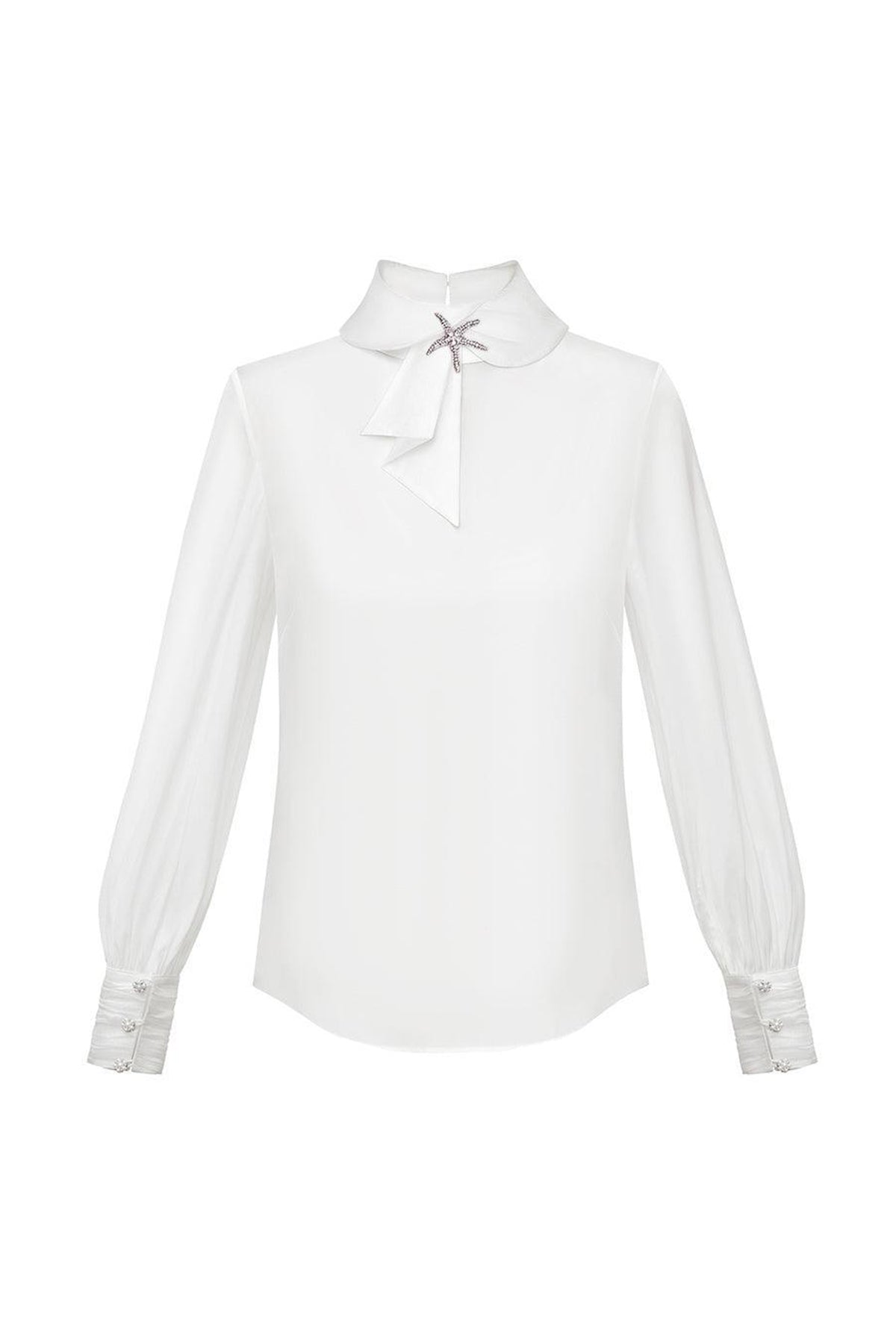 Eleonora Straight Cuff Sleeved Rayon Shirt