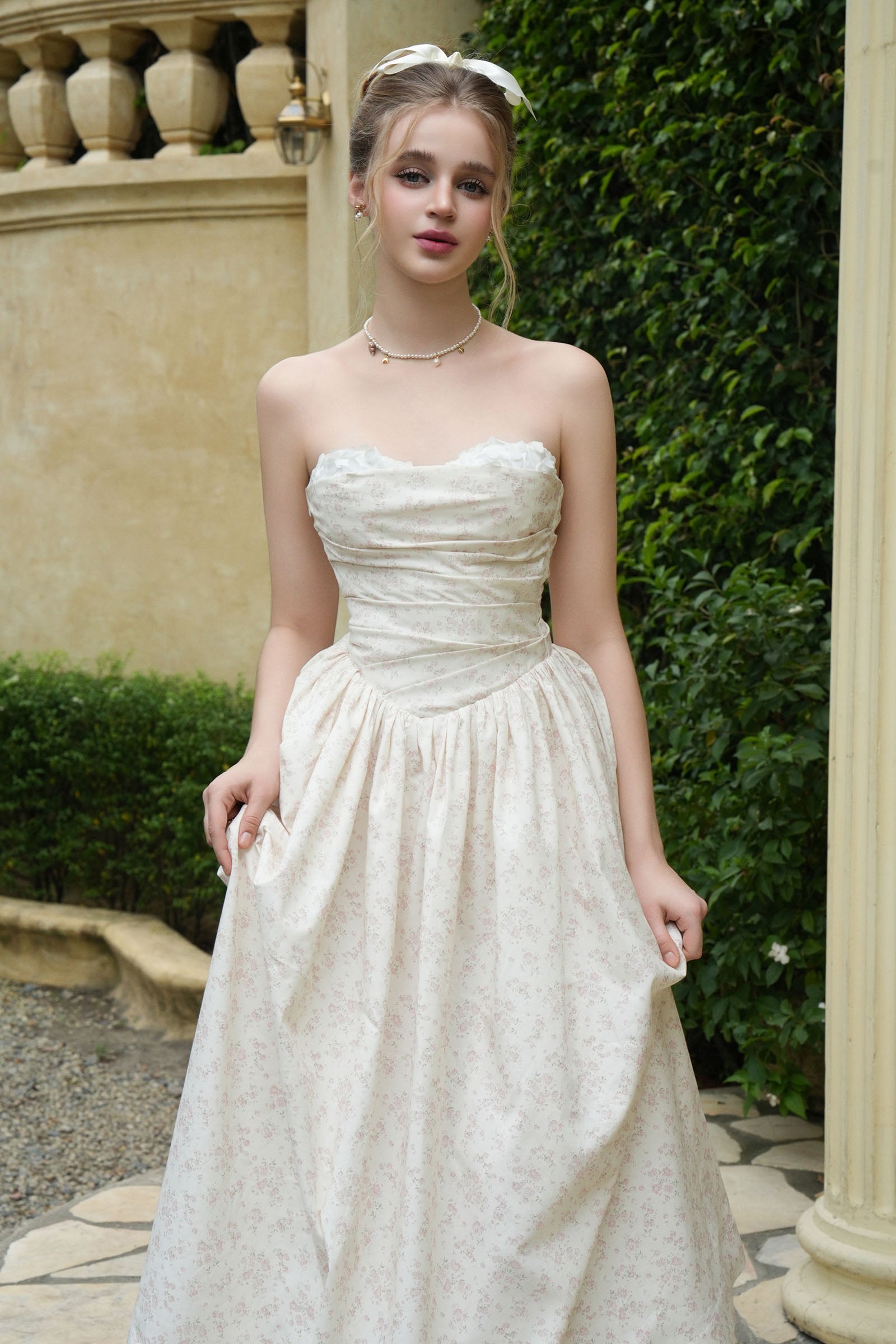 Fairyblush Sweetheart Midi Dress