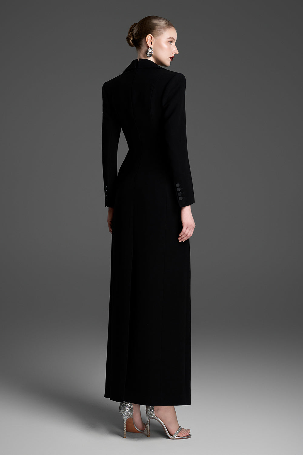 Elin Cowl Rhinestone Maxi Dress