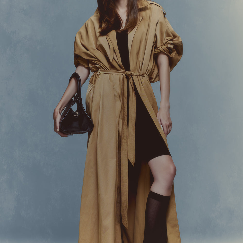 Sebastian Trapezoid Trench Coat
