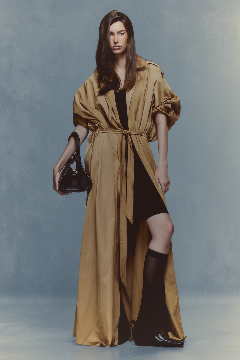 Sebastian Trapezoid Trench Coat