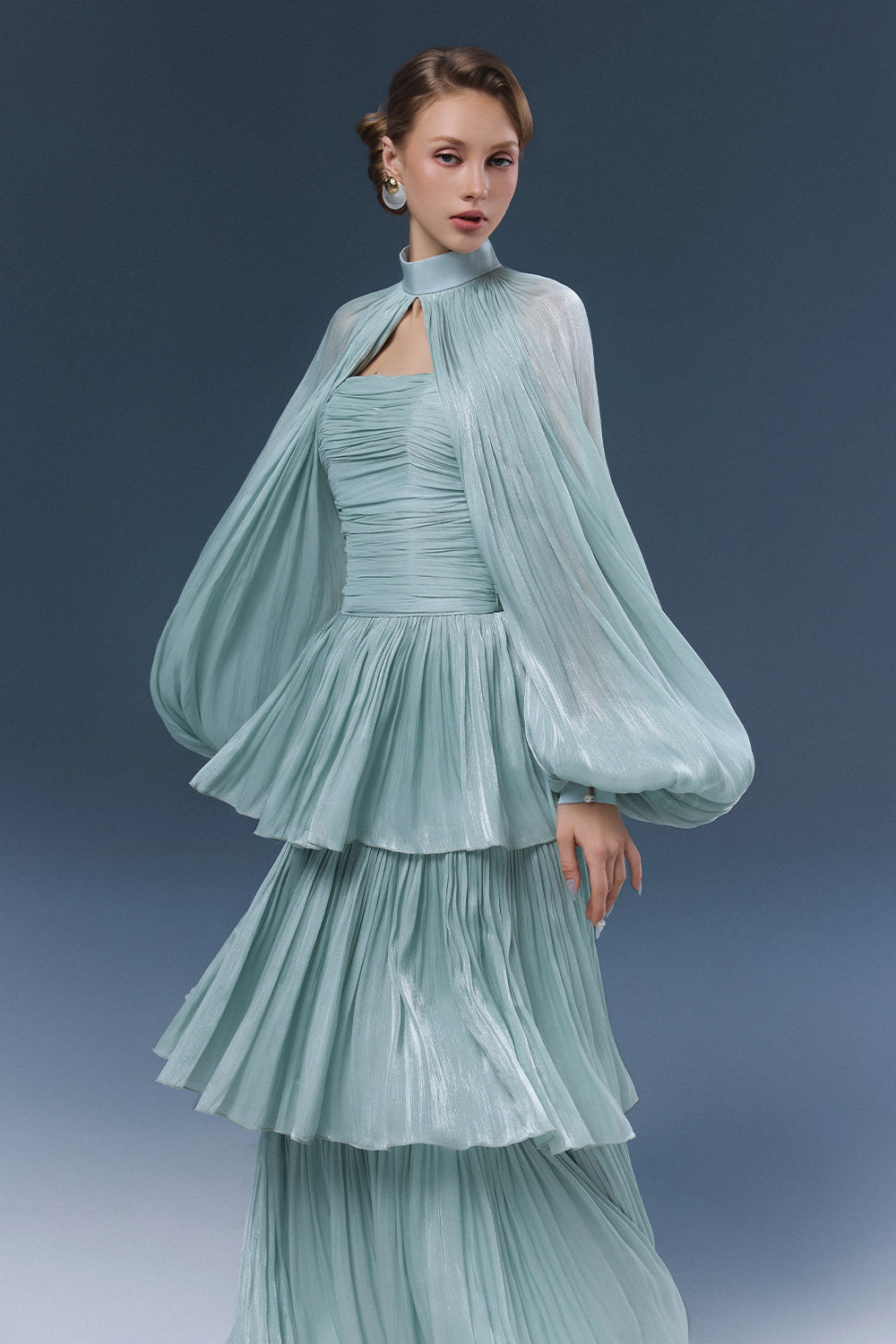 Alzrira Ruched Maxi Dress