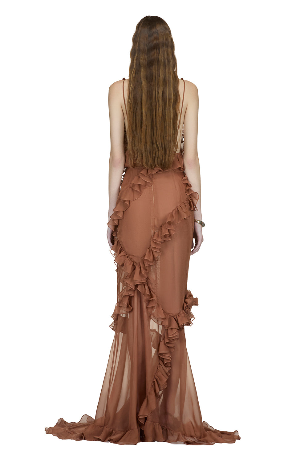 Zivra Ruffle Maxi Dress