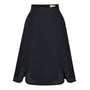 Diana A-line Slit Hem Polycotton Midi Skirt