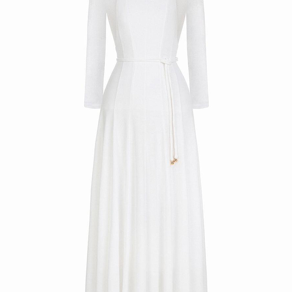 Diep A-line Draped Wool Ankle Length Dress