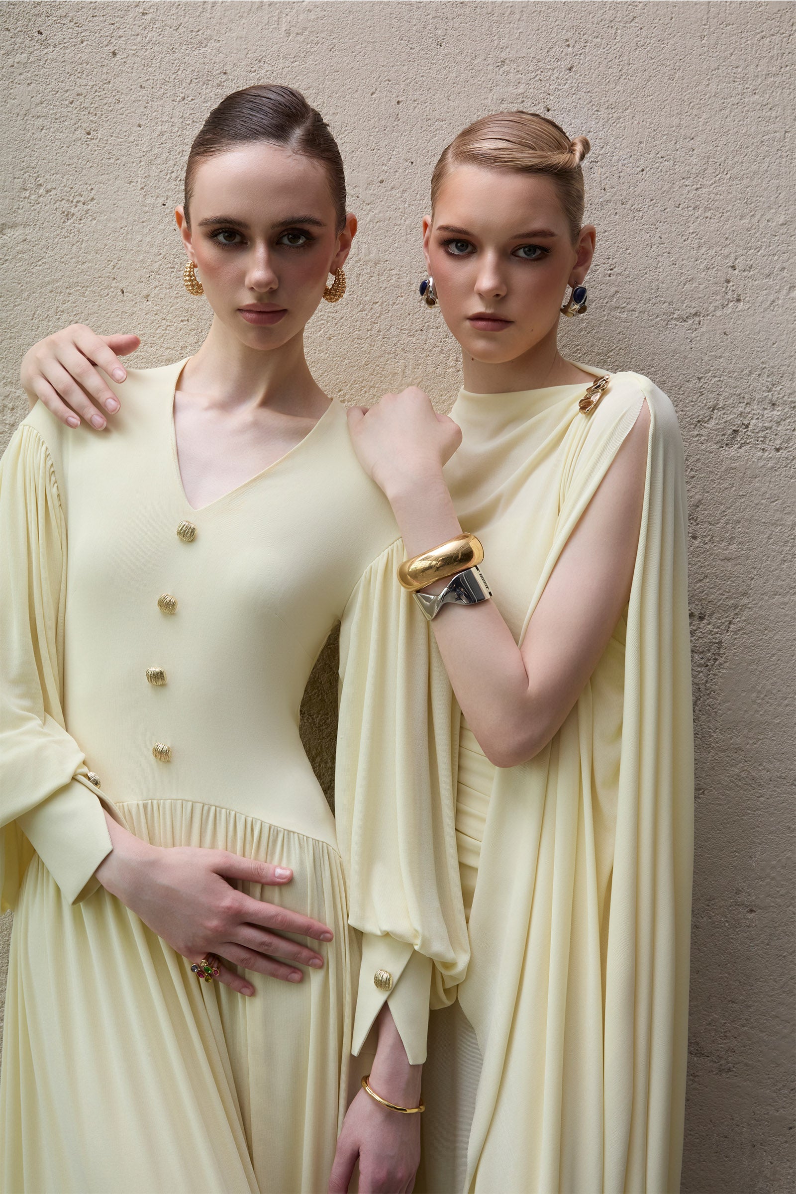 Cranley Bishop Sleeve Button Maxi Dress